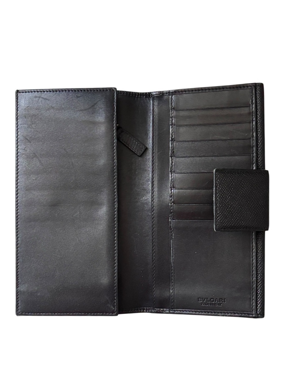 BULGARIA BVLGARI Black Leather Continental Wallet - Picture 8 of 11